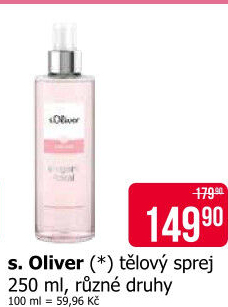 Parfémovaná tělová mlha s.Oliver