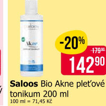Pleťové tonikum Akne bio Saloos