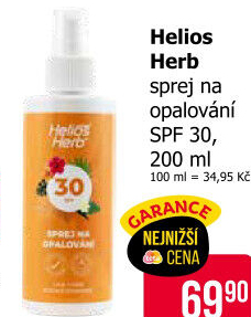 Sprej na opalování OF 30 Helios Herb