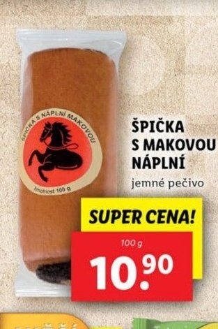 Špička s makovou náplní