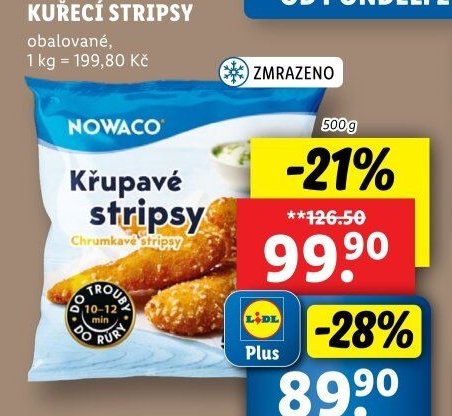 Kuřecí stripsy Nowaco