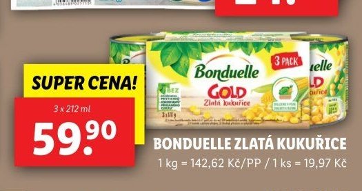 Bonduelle Zlatá kukuřice - Lidl akcniletaky.com
