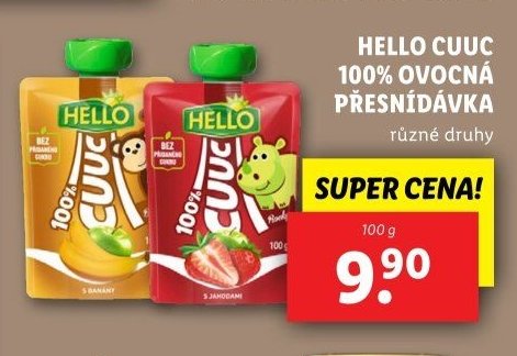 Hello Cuc 100% ovocná přesnídávka