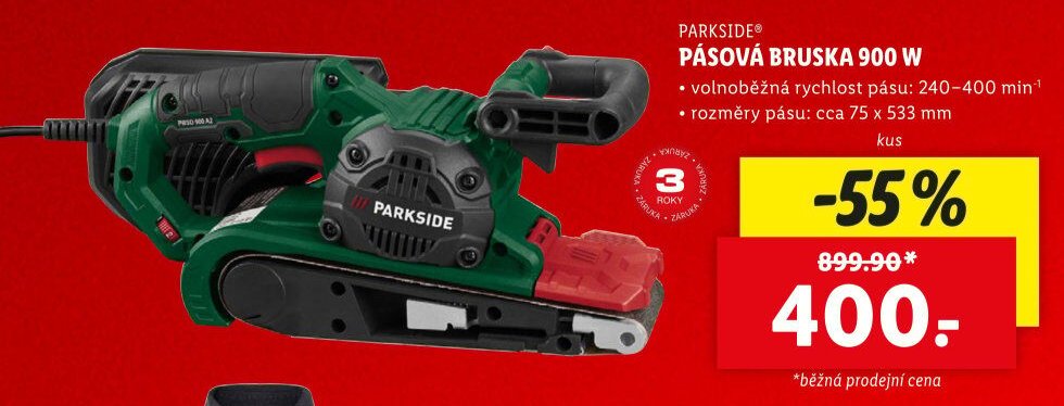 PARKSIDE PÁSOVÁ BRUSKA 900 W - Lidl akcniletaky.com