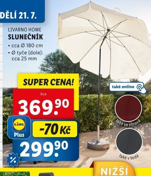 LIVARNO HOME SLUNEČNÍK