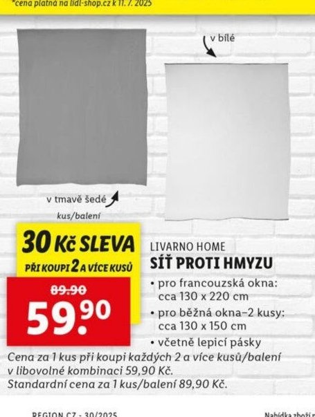 LIVARNO HOME SÍŤ PROTI HMYZU