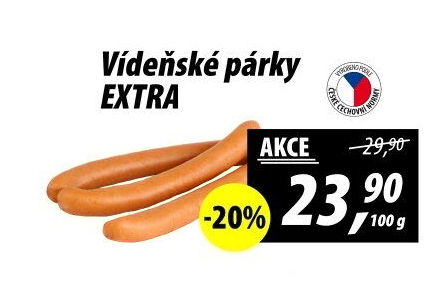 Párky vídeňské extra