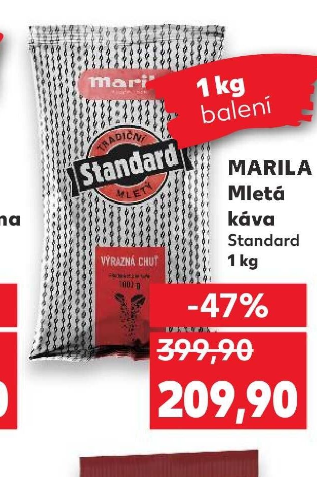 MARILA Mletá káva Standard