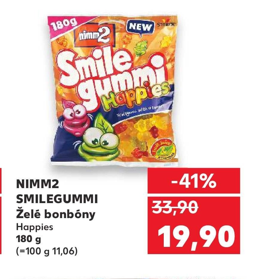 NIMM2 SMILEGUMMI Želé bonbóny