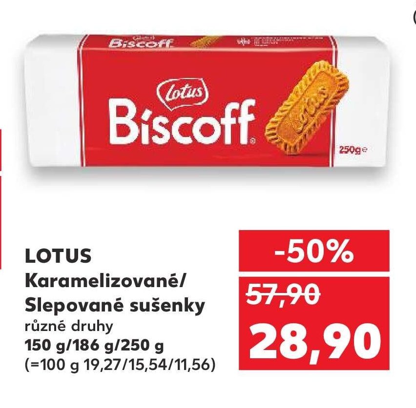 LOTUS Karamelizované/Slepované sušenky