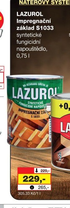 LAZUROL Impregnační základ S1033