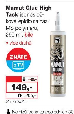 Mamut Glue High Tack jednosložkové lepidlo