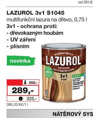 LAZUROL 3v1 S1045
