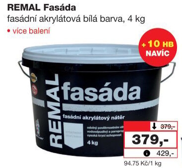 Fasádní barva Fasáda Remal