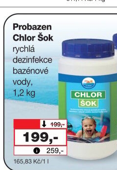 Přípravek do bazénu Chlor Šok Probazen