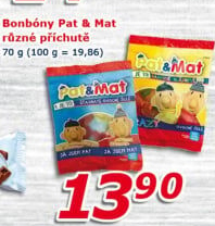 Bonbony želé ovocné Pat a Mat