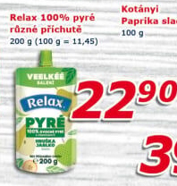 Kapsička ovocné pyré Relax