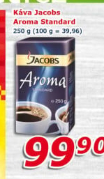 Mletá káva Jacobs Aroma Standard