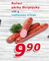 Párky kuřecí striptýzky Vodňanské kuře