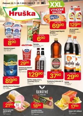 akční leták Hruška 22.7.2025-28.7.2025