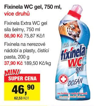 Čistící pasta na nerez a plasty Fixinela