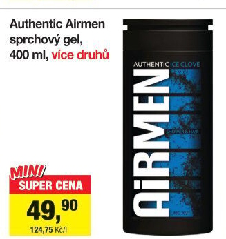Sprchový gel a šampon 2v1 Airmen Authentic