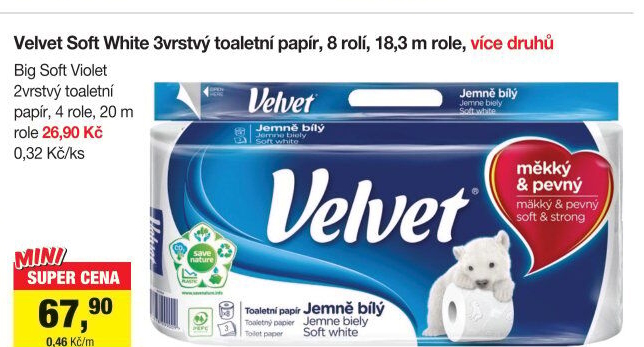Toaletní papír 2vrstvý Big Soft