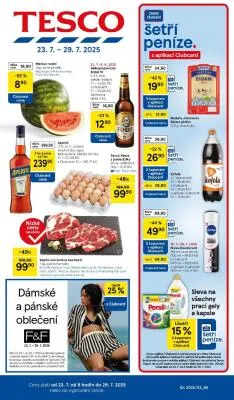 akční leták Tesco 23.7.2025-29.7.2025