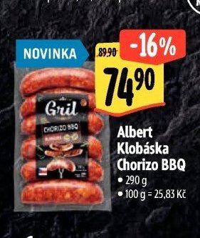 Albert Klobáska Chorizo BBQ