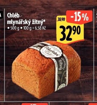 Chléb mlynářský žitný