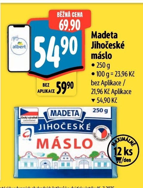Madeta Jihočeské máslo
