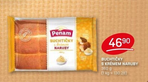 Buchtičky s krémem Naruby Penam