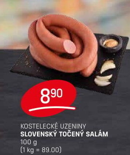 Salám slovenský točený Kostelecké uzeniny