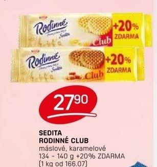 Sušenky Rodinné Club Sedita