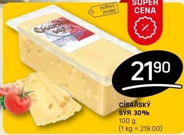 Sýr Císářský 30% Madeta