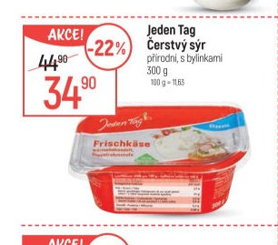 Jeden Tag Čerstvý sýr 300 g
