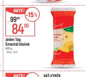 Jeden Tag Ementál bloček 400 g