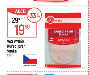 Váš Výběr Kuřecí prsní šunka 100 g