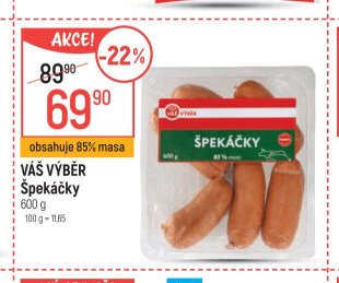 Váš Výběr Špekáčky 600 g