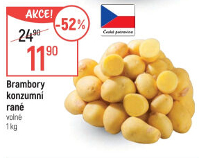 Brambory konzumní rané
