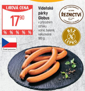 Párky vídeňské Globus