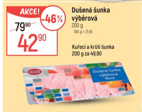 Šunka dušená výběrová LE&