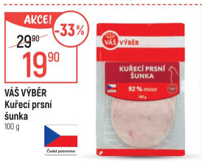 Šunka kuřecí prsní Váš Výběr