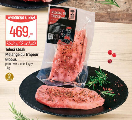Telecí steak z kýty Melange du Trapeur Globus