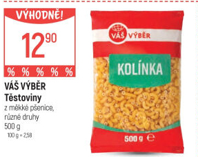 Těstoviny Váš Výběr