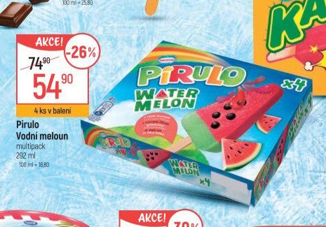 Pirulo Vodní meloun multipack