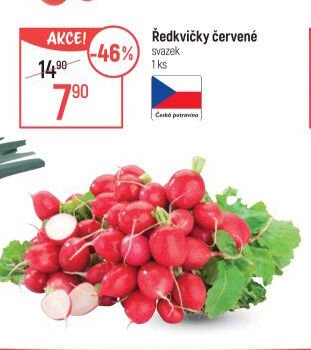 Ředkvičky červené svazek 1 ks - Globus akcniletaky.com