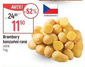 Brambory konzumní rané