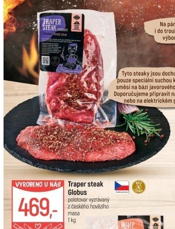 Hovězí steak traper Globus