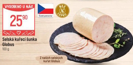 Selská kuřecí šunka Globus
